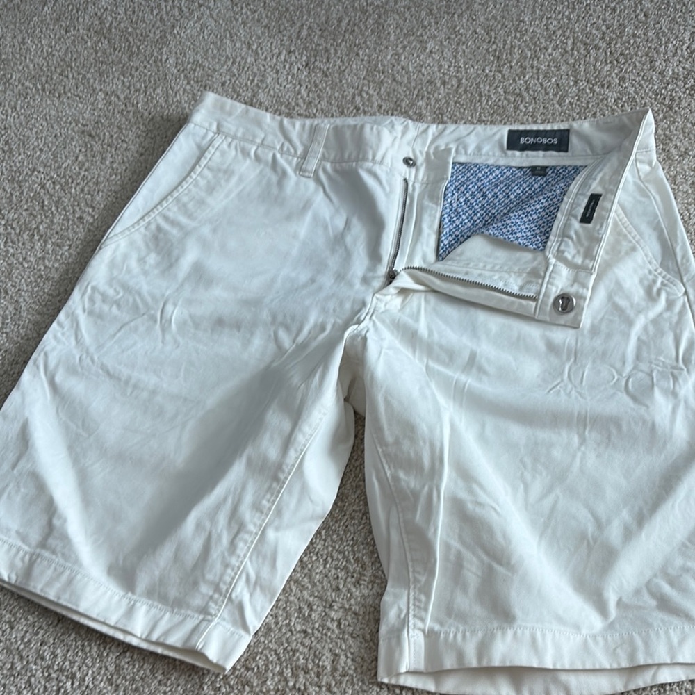 Bonobos Men's White Shorts